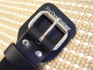Rottweiler leather collar with handle