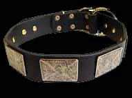 Rottweiler  leather dog collar